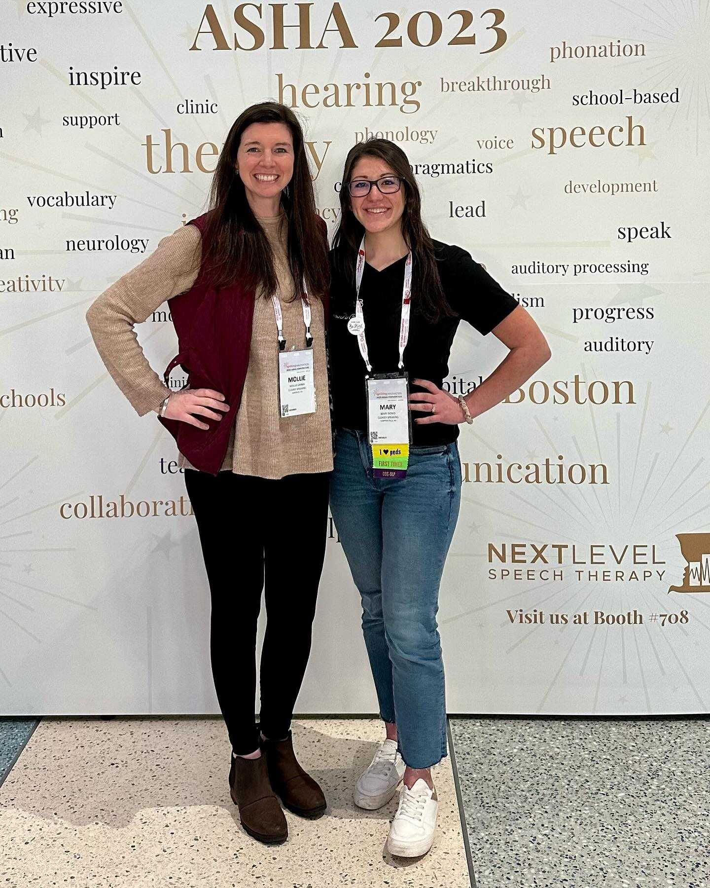 SLPs attending a conference